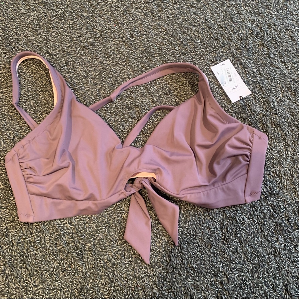 Shade & Shore Light Plum Racerback Bikini Top